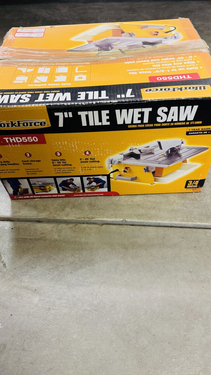 Workforse Wet Tile saw