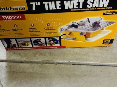 Workforse Wet Tile saw