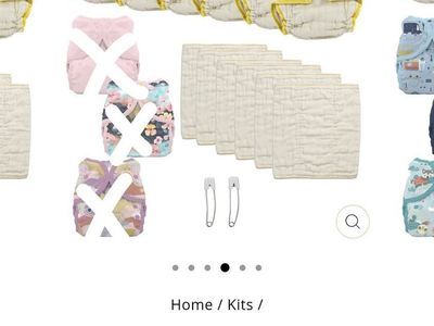 Cloth Diaper Try It Kit- Size Small, Used Great Condition