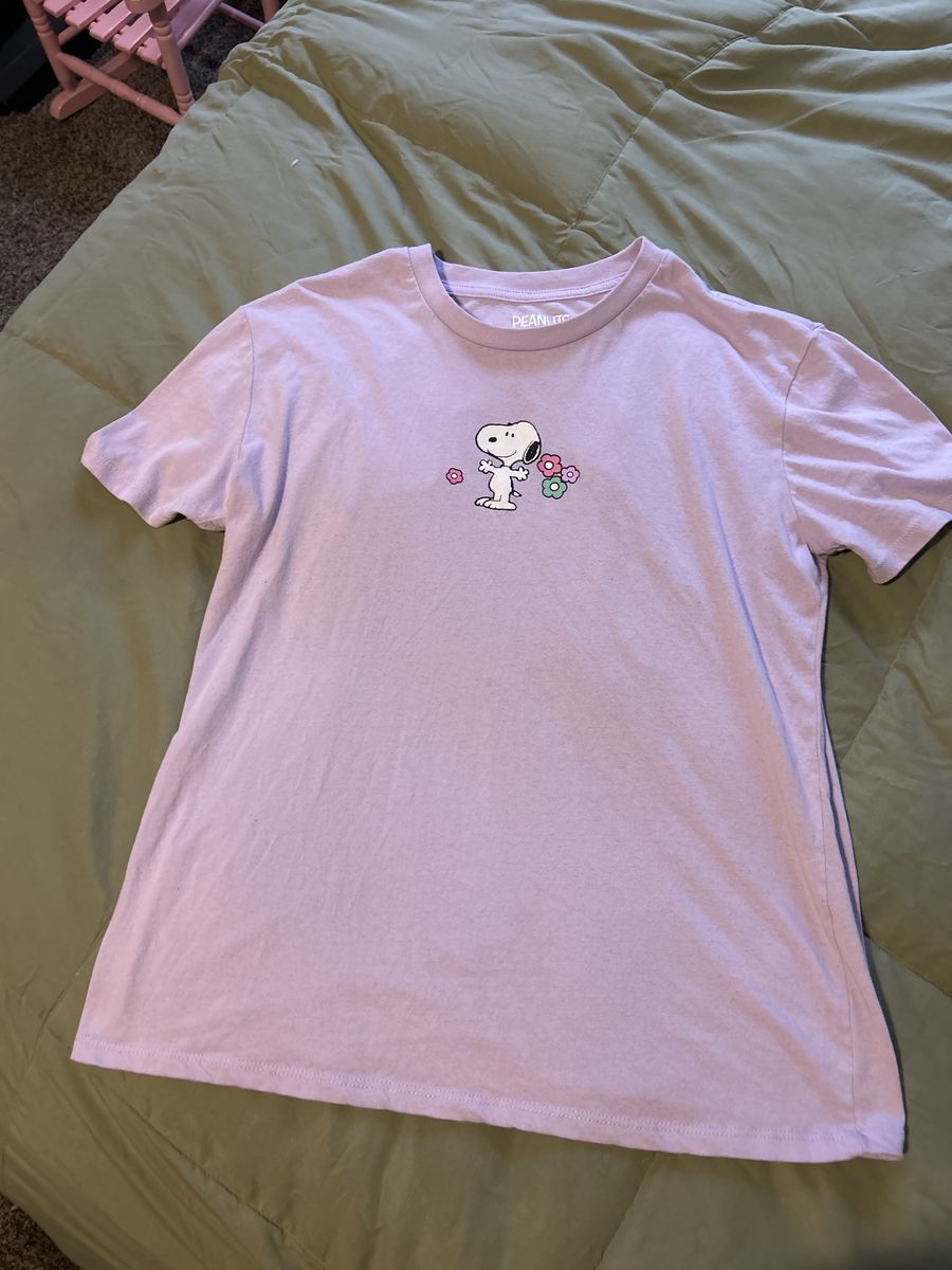 Peanuts Snoopy Purple Shirt- Women's Medium