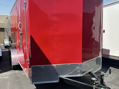 2026 Wells Cargo 7x16 Enclosed Trailer (Red)