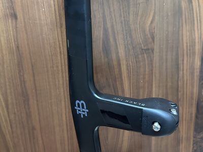 BLACK INC Integrated Aero Barstem Handlebar - Black, Used, Minor wear