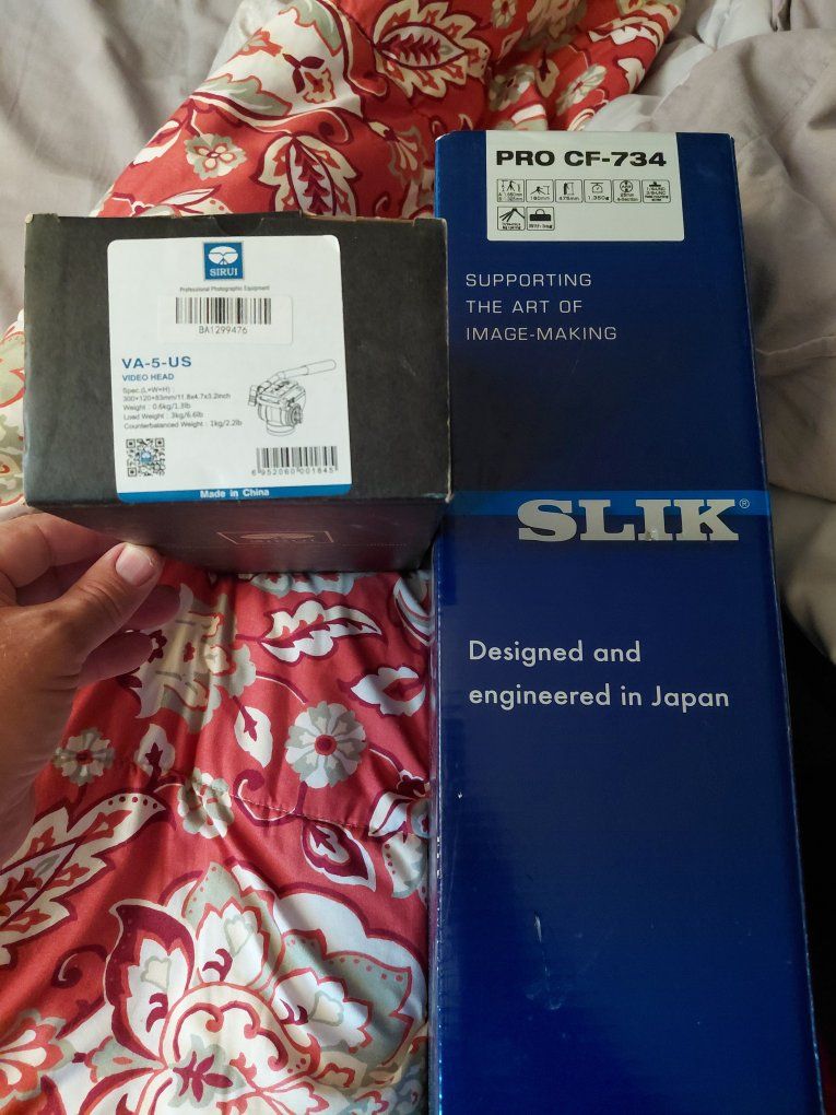 SIRUI VA-5-US Video Head & SLIK PRO CF-734 Tripod