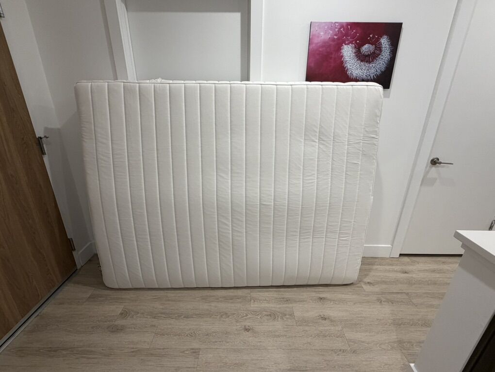 IKEA Queen Mattress and Protector