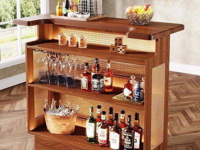 New Farmhouse Bar Cabinet