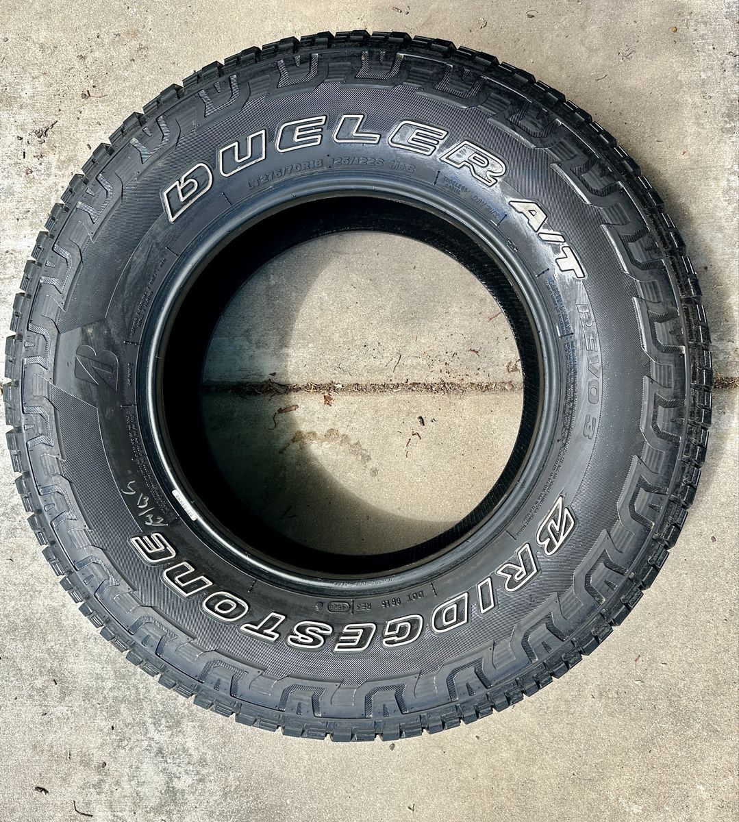 275/70r18 tire Bridgestone Dueler A/T All-Terrain Truck Tire AT single tire ford f-150 f-250 f-350 f150 Tundra like new