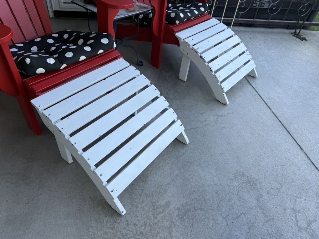 Adirondak Foot Rests Only $25 Each