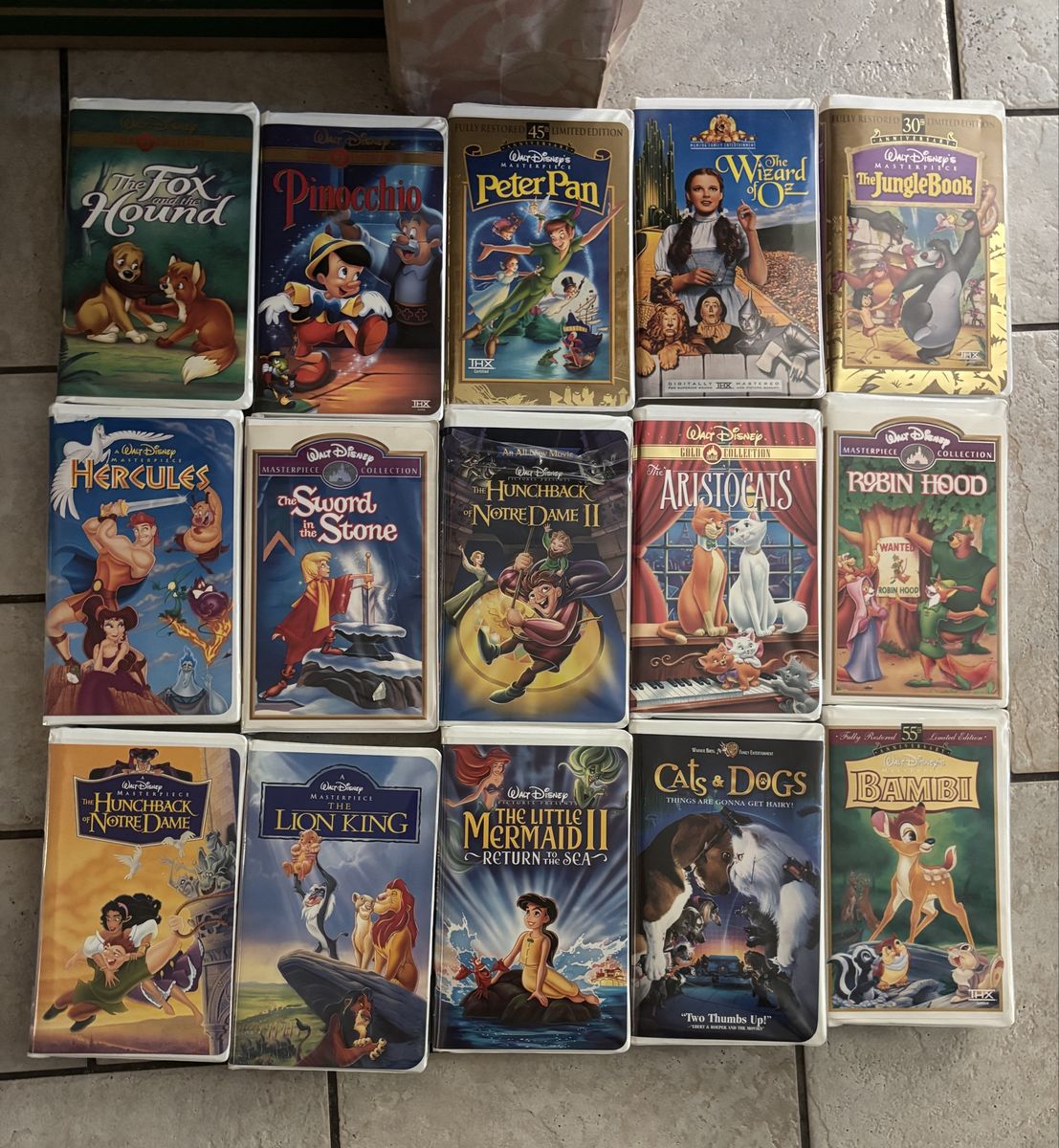 VHS Disney Tapes