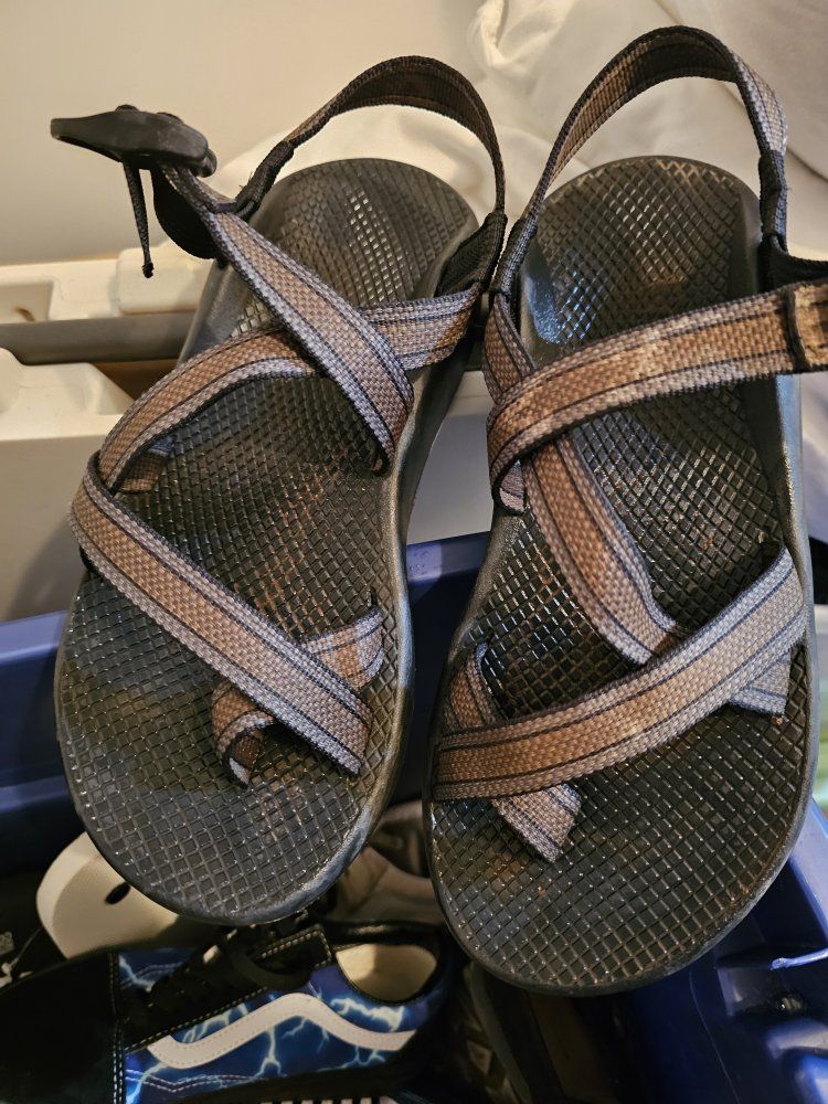 Chaco Men's Z/1 Classic Sport Sandals - Black/Brown, Size 6 with Vibram Soles