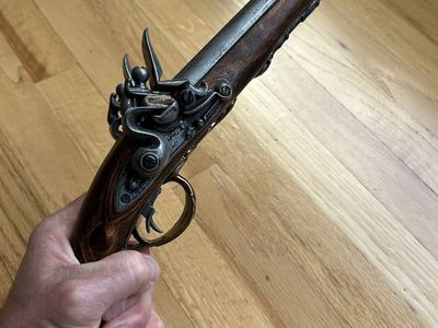 Reproduction flintlock pistol