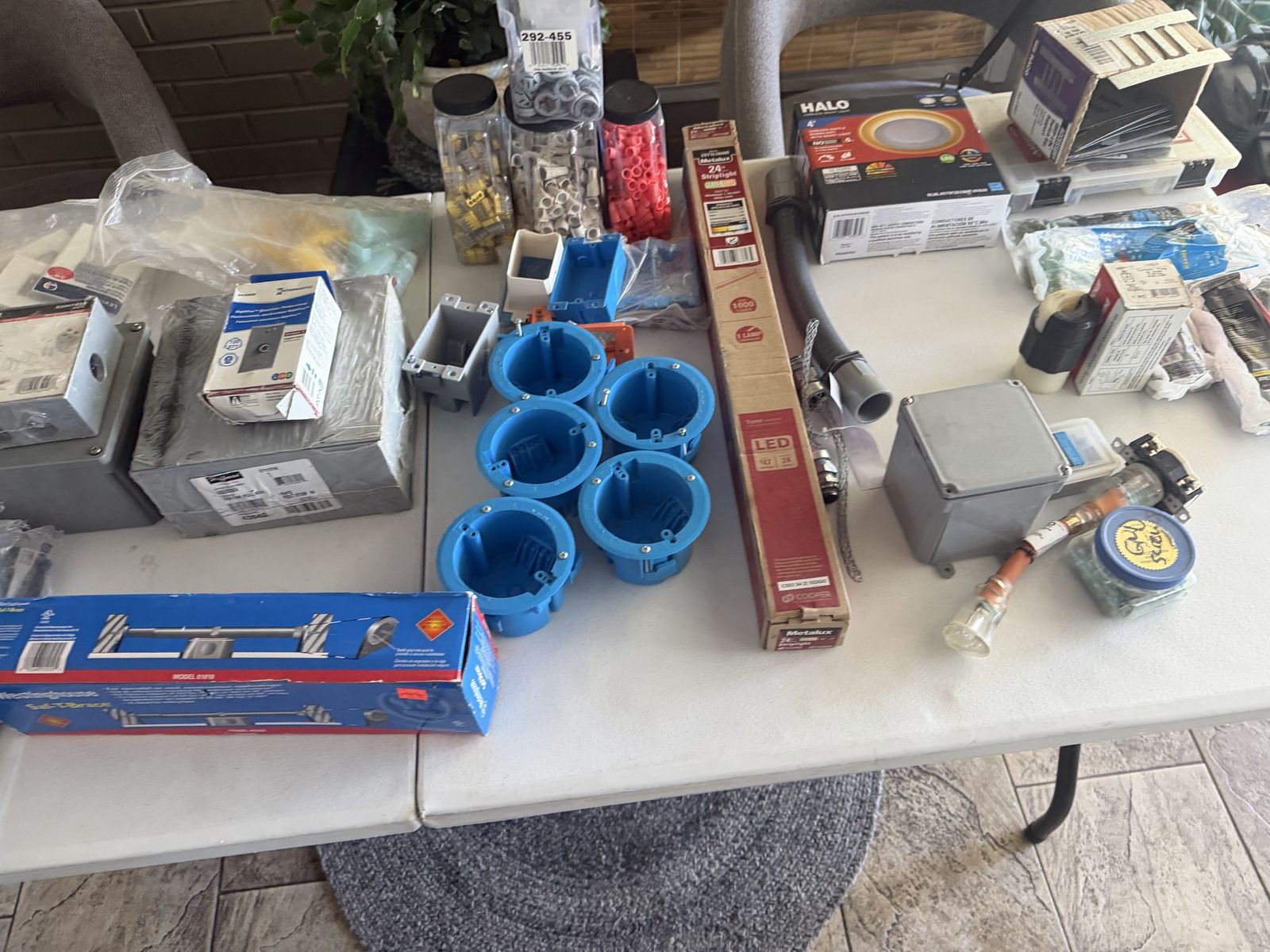 Large Lot Electrical Hardware, Wiring, Boxes, & More. Cash only!