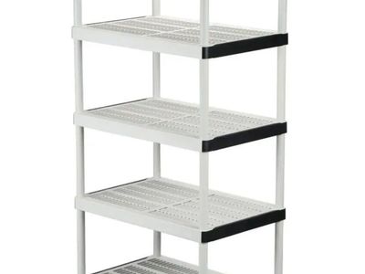 5-Tier Plastic Garage Storage Shelving Unit