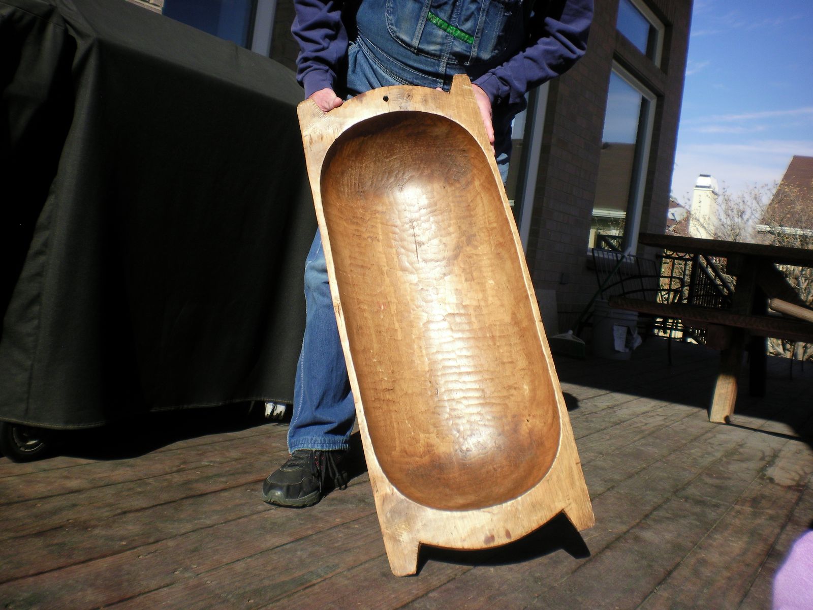 Vintage Wood dough bowl