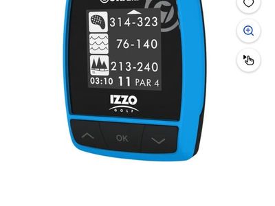 Swami Swivel Golf GPS by IZZO Golf - Blue, Preloaded Course Maps, Lightweight & Easy to Use