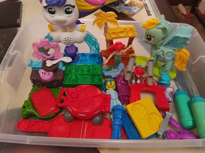 My Little Pony, Little Mermaid, Paw Patrol Play-Doh molds and accessories