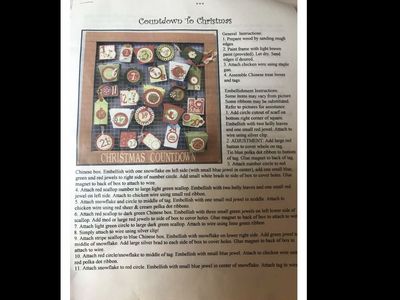Countdown to Christmas Kit Partially Completed, New