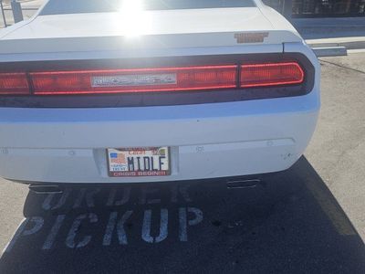 White Dodge Challenger Coupe