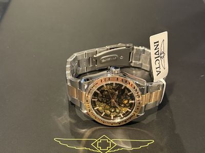 Invicta Pro Diver Skeleton Dial Two-Tone Automatic Watch Model 39599 with Invicta Watch Winder.