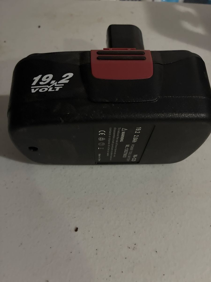 Craftsman 19.2 Volt 2.0Ah Ni-Cd Power Tool Battery UNTESTED