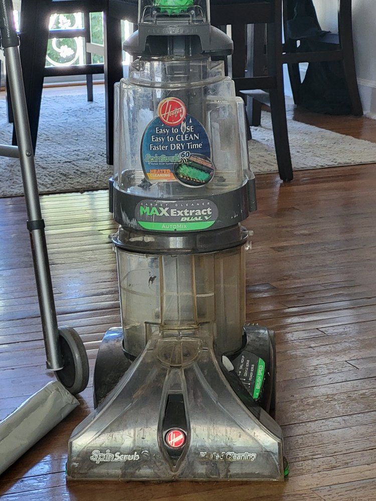 broken missing a pary Hoover Max Extract Dual V Carpet Cleaner with SpinScrub & Heated Cleaning