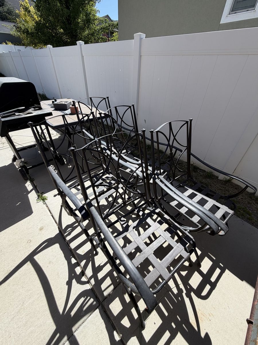 Table and bbq