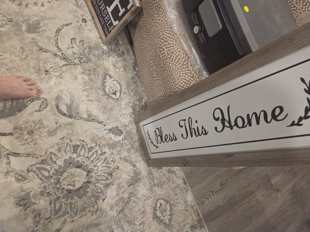 Bless This Home Wooden Wall Art Sign Farmhouse Decor