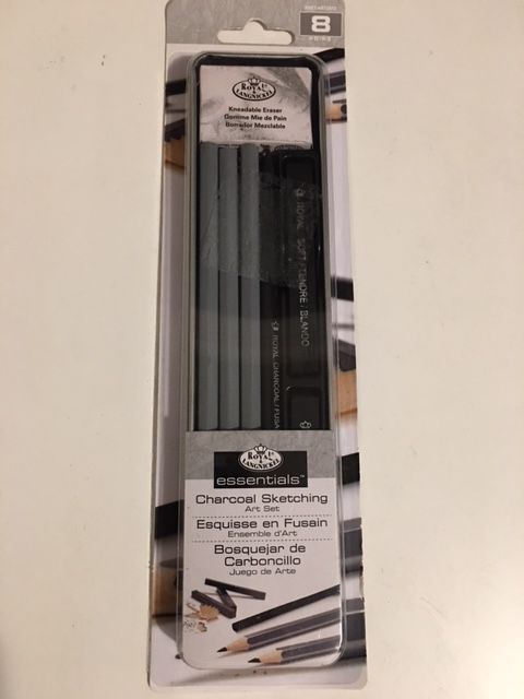 Royal & Langnickel Essentials - 8pc Charcoal Sketching Pencil Set with Tin