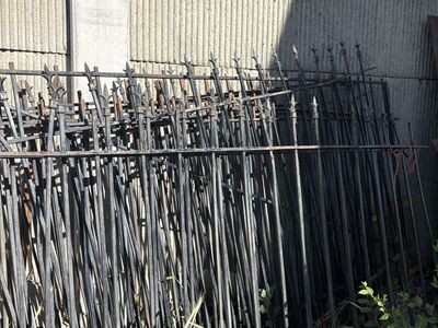 Wrought Iron Fence Sections - Durable Metal Fencing with Decorative Spear Tops