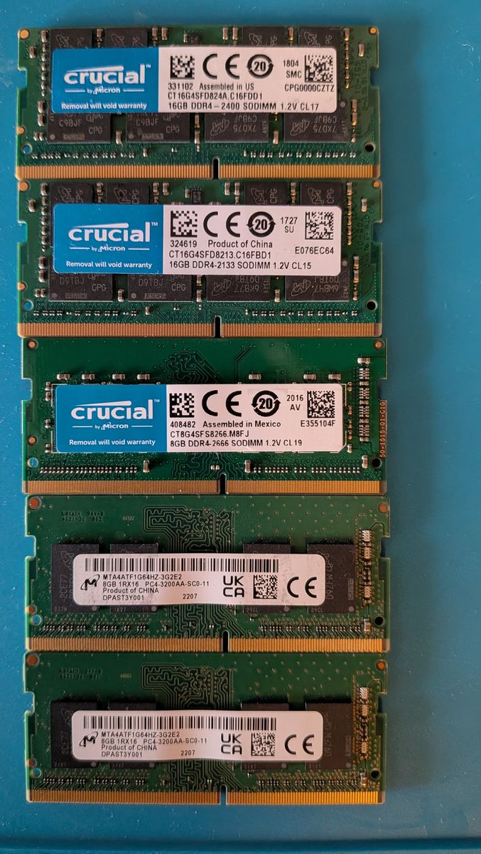 SODIMM Laptop DDR4 RAM 4GB 8GB 16GB, 32GB sticks See Pics & Other listings!!!