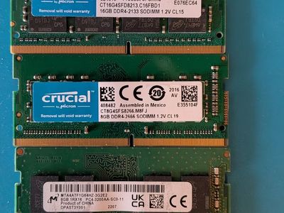 SODIMM Laptop DDR4 RAM 4GB 8GB 16GB, 32GB sticks See Pics & Other listings!!!