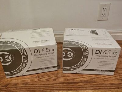 TWO NEW Definitive Technology DI 6.5STR Speakers