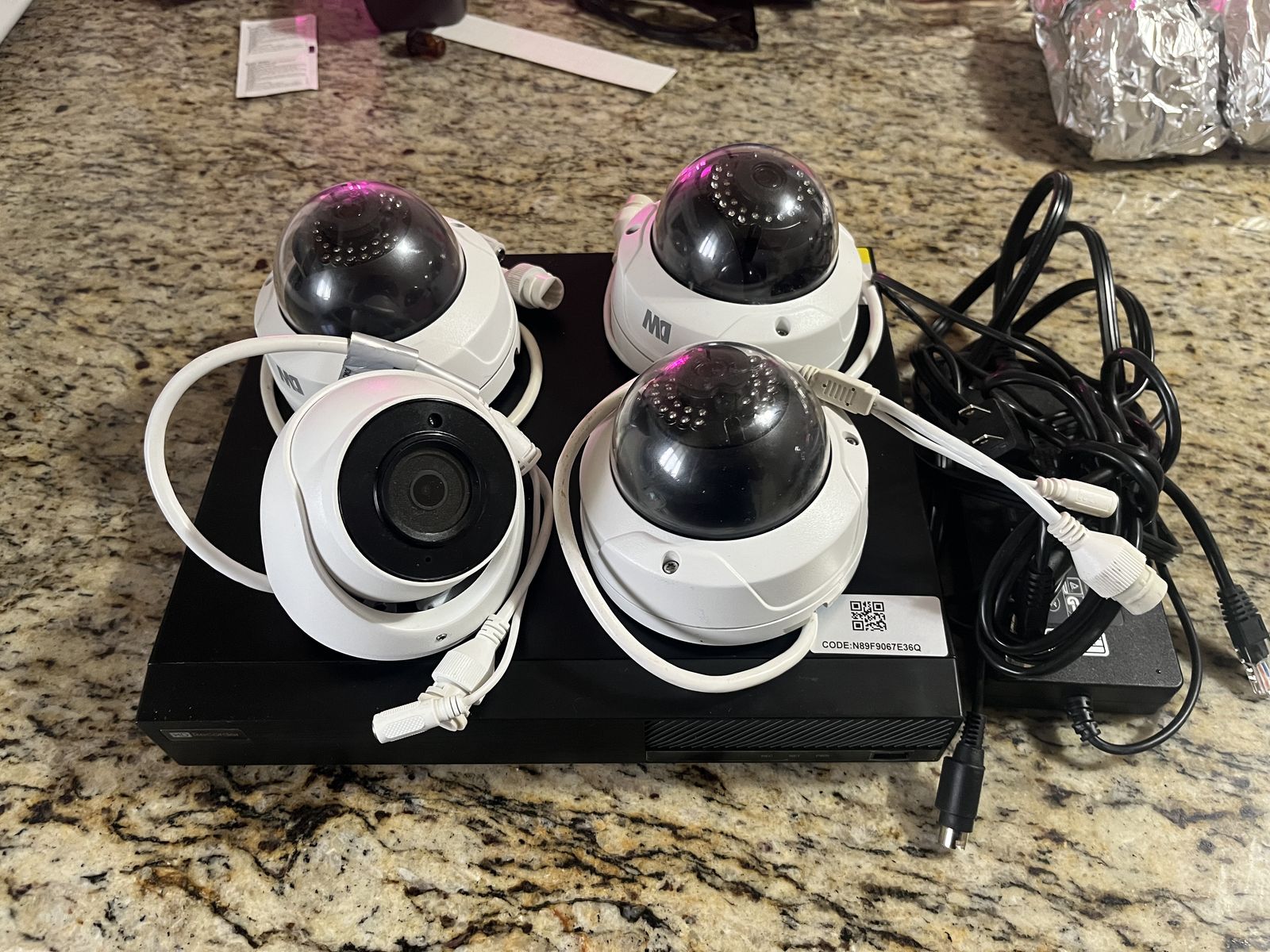 4 TB 8 Channel NVR and 4 Cameras