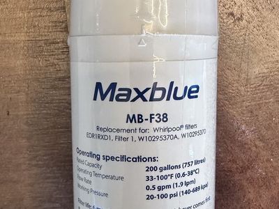 Water filter for Whirlpool, Maytag, KitchenAid, Kenmore refrigerators