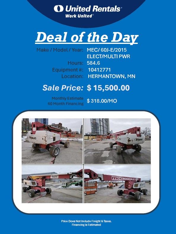 boom lift 60J Mec for sale 15.5K