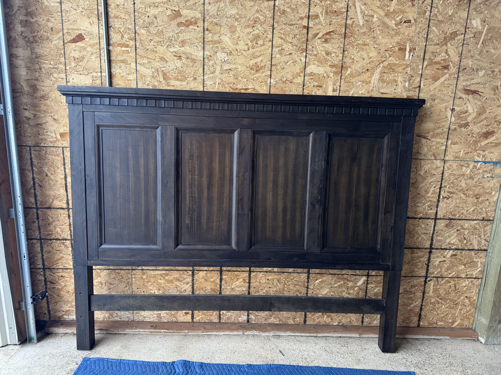 Rustic Wood King Size Headboard (New) Retails $380