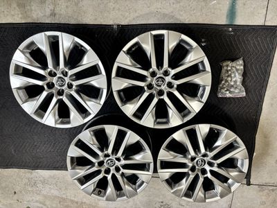 Toyota Alloy Rims/Tires 19 inch 5x114.3 +Center Caps & Lugs