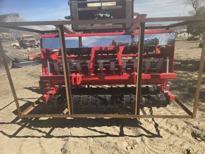 NEW 72" skid steer no till seed drill attachment