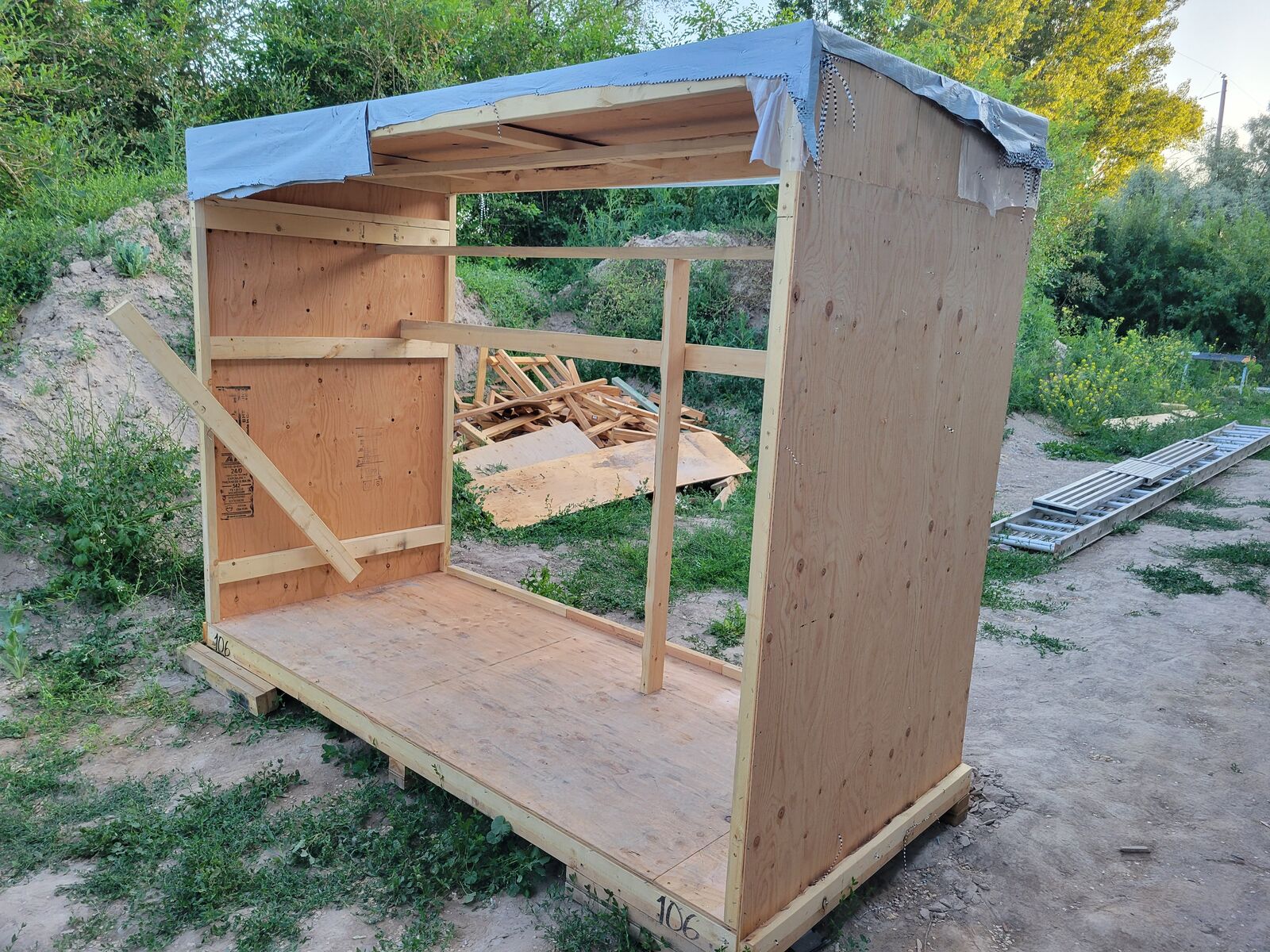 4 x 9 x 7 plywood structure