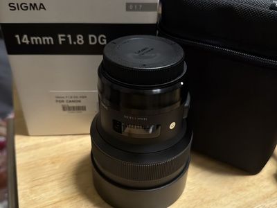 Sigma 14mm F1.8 DG Art Lens for Canon EF Mount - Wide Angle Prime