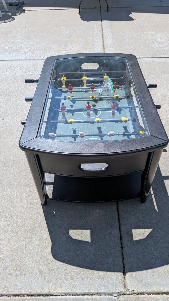 coffee table/fooseball table