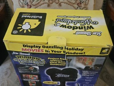 BulbHead Star Shower Window Wonderland Projector System - Holiday Movies Display