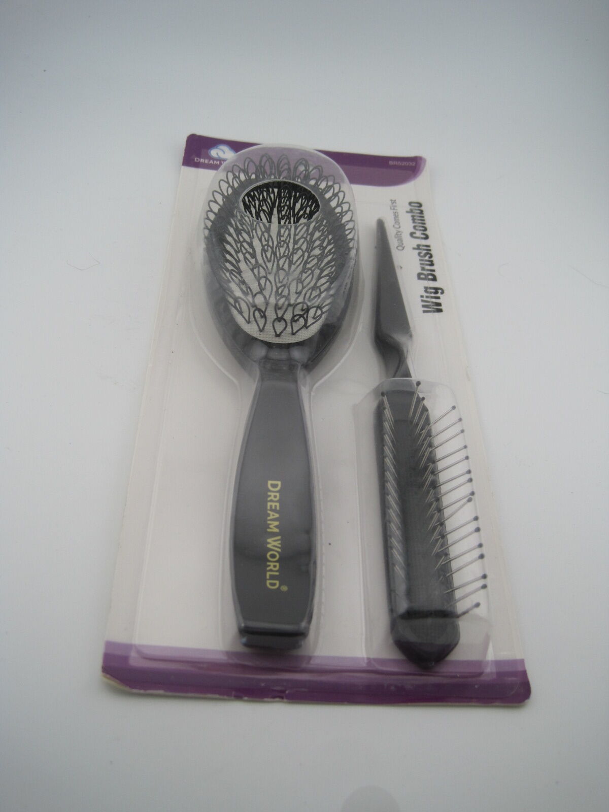 Dream World Brittny Professionals Wig Brush Combo Black Set BR52032