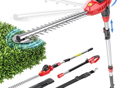 18V Extension Pole Hedge Trimmer w/ battery (charger not included) - never been used!