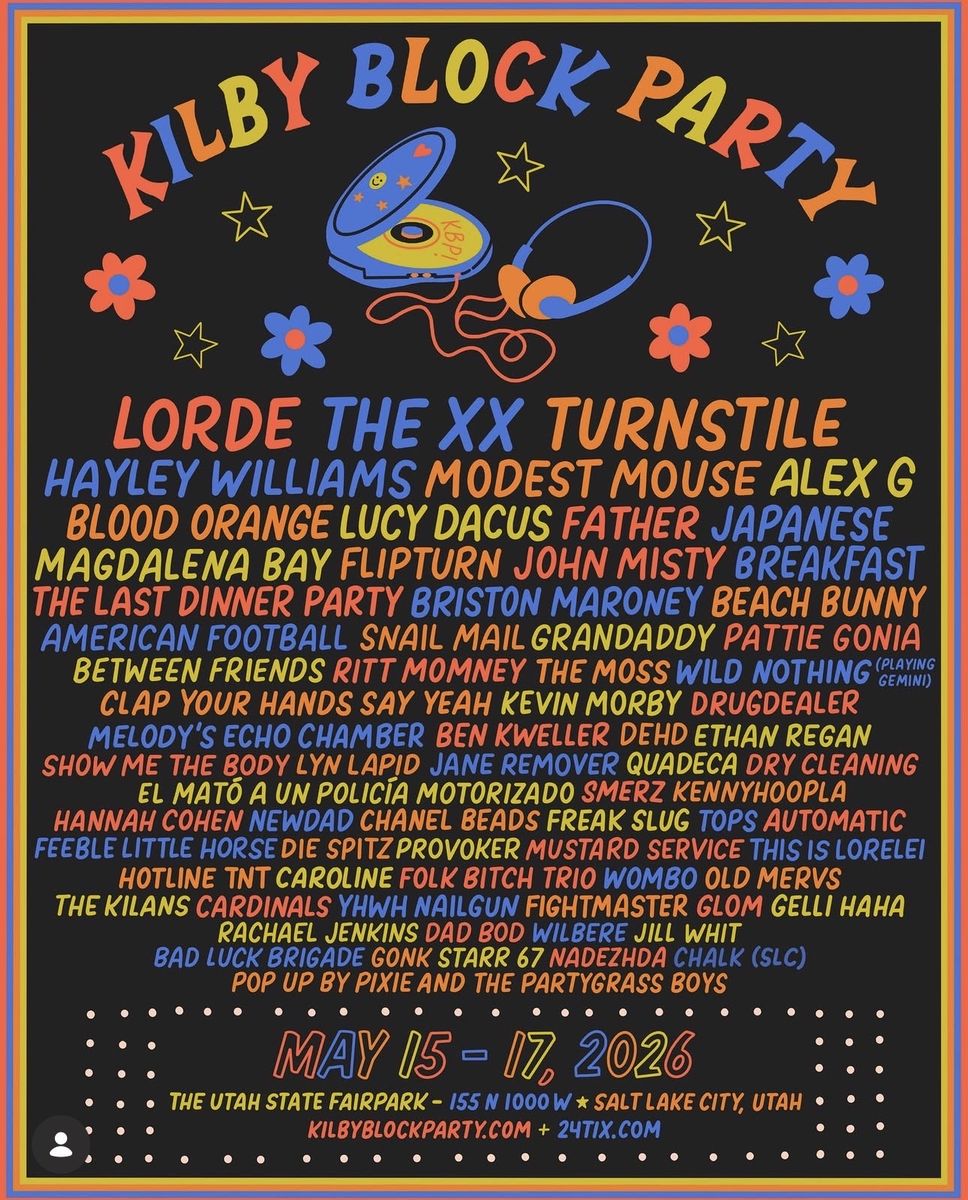 Kilby Block Party 3 Day Gen Admission