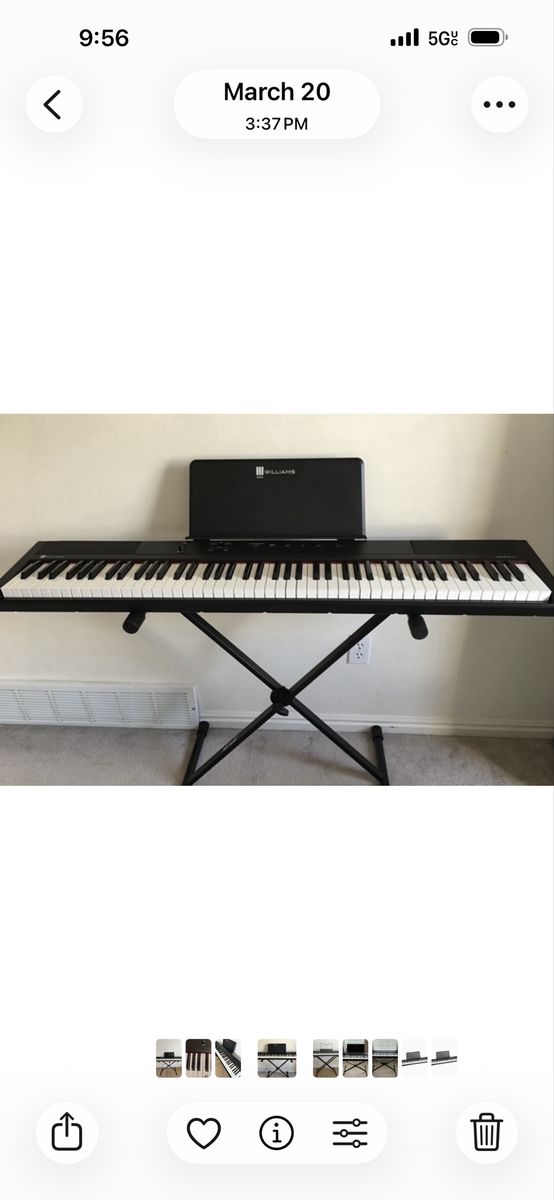 88 Touch sensitive Digital Piano with Bluetooth capable