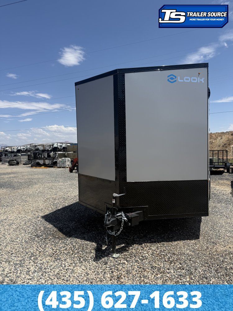 8.5x20 Look Element SE Enclosed Cargo Trailer - 7'6" Interior - 10K GVWR - .080 PolyCor, Black Out Package, Rear Spoiler w/ Load