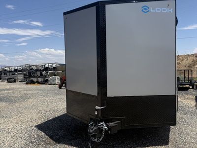 8.5x20 Look Element SE Enclosed Cargo Trailer - 7'6" Interior - 10K GVWR - .080 PolyCor, Black Out Package, Rear Spoiler w/ Load