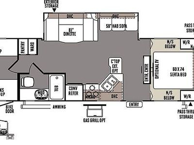 2014 Rockwood by Forest River Ultra Lite Series M-2905SS Specs