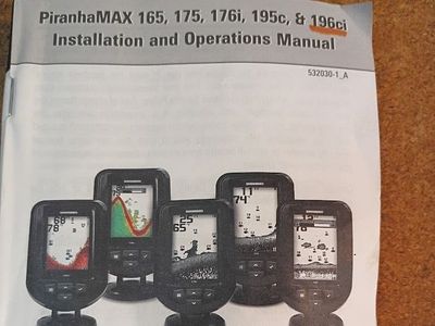 Hummingbird portable fish finder.