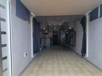 2007 Red line Travel Trailer Toy Hauler Camper Interior with Bedroom & Bathroom